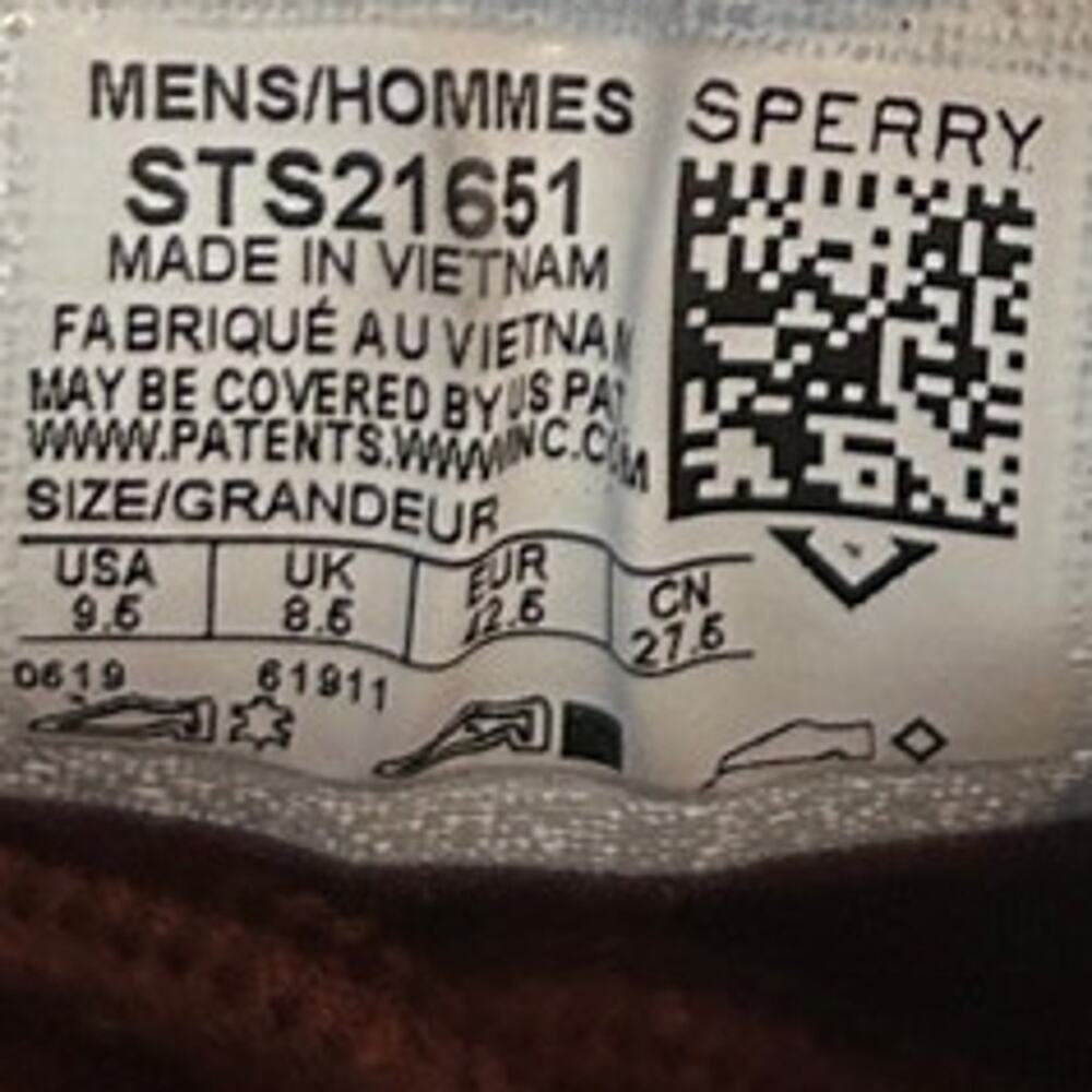 Sperry - SeaCycled Striper II - Sneakers - Purple - Men's - 9.5 - STS21651 - Picture 9 of 9